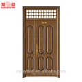 Puerta de acero con puerta de acero de una y media hojas y puerta de seguridad de acero con patas